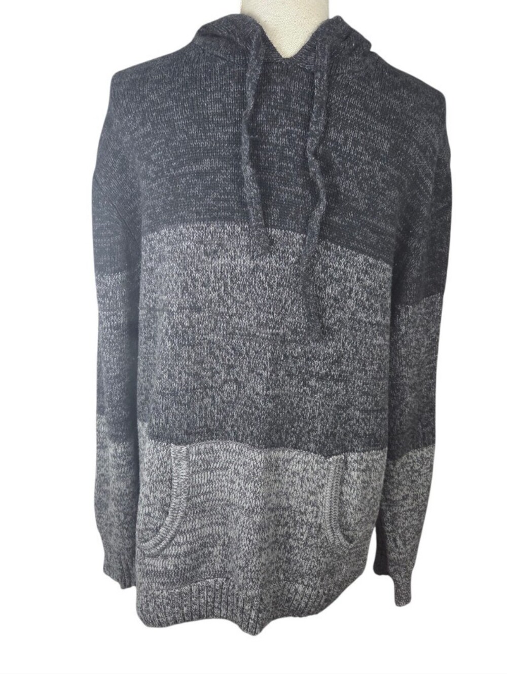 Urban Pipeline Knit Sweater Juniors XXL Gray -Hoodie -3 Toned *SMALL PULL*